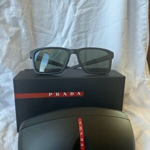 Prada Linea Rossa Matte Black Sunglasses